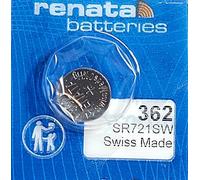 1 x batterie Renata disponibili in tutte le dimensioni disponibili senza mercurio argento ossido (362 (SR721SW))
