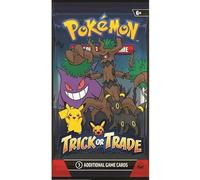 1 x Booster Pokemon - Trick Or Trade 2024 (edizione ufficiale inglese, 3 carte di Booster, Sigillato e protetto)
