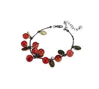 1 x Bracciale Donna Gioielli Regolabile Cherry Sweet Red Bracciale Ciondolo Catena Lady Bracciale Love Gift Convenient Handled
