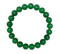 1 x braccialetto naturale elasticizzato con pietre preziose, perle da 8 mm, da 17,8 cm a 21,6 cm, cristallo curativo, energia, quarzo, chakra, gioielli, donne e uomini, regalo di compleanno