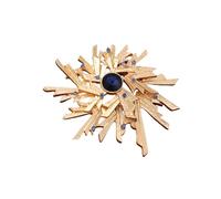 1 x Brochette da donna in stile barocco a doppio strato con strass, accessori per giacca del completo, regali per feste natalizie