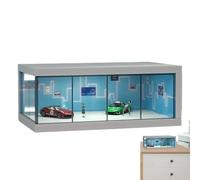 1 x Car Model Storage Case - Dustproof Display Case Cabinet LED Display Cabinet Storage & Organizzazione | Stable Show Case with Light, Vehicle Toy Organizer for Displaying, Protection