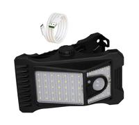 1 x Clip On Solar Lights Outdoor - Motion Sensor Security Light for Fence, USB Charging IP65 Porch & Patio Lights, Waterproof 3 Light Mode Security Lighting For Outdoor, Pathways, Fence, Outside