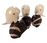 1 X Commercio Equo Ecuador Tagua Intaglio | Avorio Vegano | WHALE