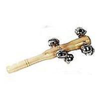 1 X Commercio Equo Solidale Vietnamita di Legno Mano Shaker Bell Campane