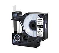 1 x compatibile per DYMO D1 Label Tape 45010 S0720500 nero su trasparente 12 mm x 7 m per Dymo LabelManager 160 210D 360D 420P 450D 500TS,LabelPoint 100 150 200 250 300, LabelWriter Duo 3M PLPL. 100