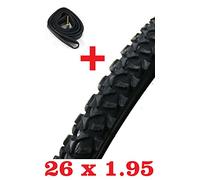 1 x Copertone + 1 x Camera d'Aria Bicicletta Bici MTB Mountain Bike 26 X 1.95