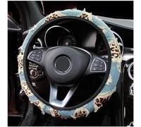 1 X Coprivolante In Tessuto Tipo D Per Auto Senza Denim Leopardato Interno Per Citro_nC5(Light Blue)