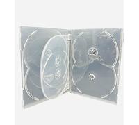 1 x Custodie trasparenti per CD DVD Blu-ray per 6 dischi - Dorso da 14 mm, custodie trasparenti con custodia esterna per copertine - Contiene 6 dischi di qualsiasi formato - Memoria multi-disco