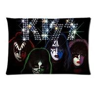 1 X Custom KISS American Rock N Roll Band Pillowcase Standard Size Design Cotton Pillow Case