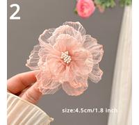 1 X Donna Fairy Accessori per Capelli Fiore IN Organza Clip Sposa Decorazione