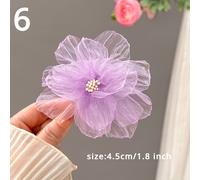 1 X Donna Fairy Accessori per Capelli Fiore IN Organza Clip Sposa Decorazione