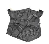 1 X Donna Fiocco Cravatta Corsetto Cinture Rétro Quadri a Righe Ampio Fascia per