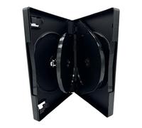 1 x Dragon Trading 5 Disc Nero M Lock CD DVD Blu Ray Disc Case per contenere 5 dischi con dorso da 26 mm e clip per opuscolo Na custodia esterna in plastica per intarsio opere d'arte