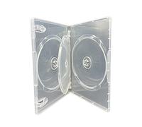 1 x Dragon Trading Custodia trasparente per CD, DVD, Blu-Ray da 3 dischi per 3 dischi. La custodia ha un dorso da 14 mm, clip per libretto e custodia esterna per intarsio art.