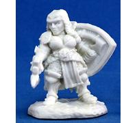 1 x FREJA FANGBREAKER DWARF - Reaper Bones Miniatura per Gioco di Ruolo Guerra - 77073