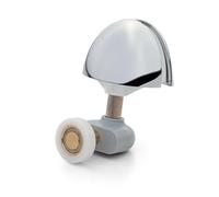 1 x gancio doccia singolo / rullo / corridore 21,8 millimetri diametro ruota cromato J049