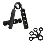 1 x Grip Strength Enhancer (200 lbs) con Grip Cover, con 1 pezzo di esercizio in silicone dita, avambraccio, allenamento forza polso, allenamento muscolare riabilitazione, costruzione muscolare