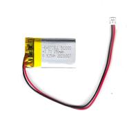 1 x LiPo 3,7 V 250 mAh MOLEX-2P-1.25 spina batteria batteria ai polimeri di litio scheda protettiva e rivestimento isolante (1)