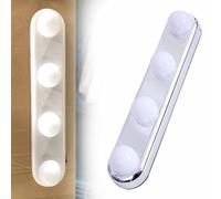 1 X Luce Specchio LED da Fissare a Superfici Lisce Come Specchi e Piastrelle