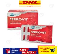 1 x Mega WeCare FERROVIT Ferro, Acido Folico e Vitamina B 12 Formula 50 Capsule