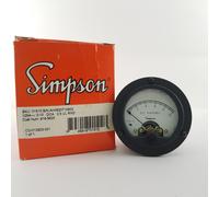 1 X MISURATORE PANNELLO ANALOGICO SIMPSON 125A 0-10 DCA D.C. AMPERE. MODELLO ...