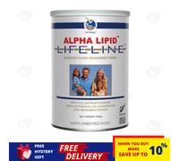 1 x nuova bevanda in polvere latte colostro Alpha Lipid Lifeline 450 g spediz...