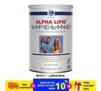 1 x nuova bevanda in polvere latte colostro Alpha Lipid Lifeline 450 g spediz...