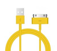 1 x Peak Power 30-Pin USB cavo di ricarica e sincronizzazione 1m - Compatibile con iPod Nano, Touch, Classic, Video, iPhone 3G / 3GS / 4 / 4S & iPad 1/2 / 3 (giallo)