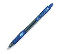 1 X PENNA A GEL PILOT G-2 07 0.7MM BLU A SCATTO RICARICABILE ANTISBAVATURE