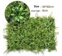 1 X Pianta Artificiale Tappetino Verde Muro Siepi Erba Recinto Fogliame Pannello