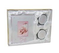 1 x regalo per battesimo My First Curl / Dente & Cornice 5,1 x 7,6 cm It's A Girl