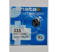 1 x Renata 335 Swiss Made bottone al litio SR512SW