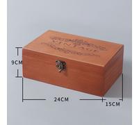 1 X Rétro IN Legno Storage Box Memoria Ricordi Lettera Scrigno Bloccabile