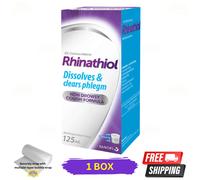 1 X Rhinathiol Sciroppo Per La Tosse Che Dissolve E Pulisce Il Muco 125ml
