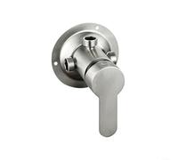 1 x Rubinetto miscelatore acqua calda e fredda a parete in acciaio inox 304 G1/2 Controllo preciso della temperatura resistente alla ruggine per bagno doccia uso argento