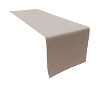 Lemos Home 1 x Runner da tavola Colore Grigio 45x150 cm 100% Cotone 285 gr/QM. di Alta qualità