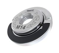 1 x SabreCut GRNSCB 45 mm M14 Smerigliatrice angolare in acciaio inossidabile per impieghi gravosi a cambio rapido Dado flangiato di fissaggio