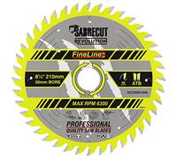 1 x SCCSW21040 SabreCut 210mm 40T x 30mm foro Thin Kerf legno compensato MDF truciolato lama per sega circolare per taglio trasversale e taglio longitudinale compatibile con Makita e molti altri