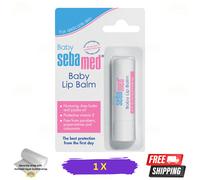 1 X Sebamed Baby Lip Balm 4.8g Burro Di Karité + Jojoba, Cura Con Vitamina E
