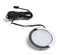 1 x SO-TECH® Faretto da incasso a LED GIULIA 12V 3W Bianco caldo - 2700K / 65 x 12 mm/Cromato lucido Luce da incasso per mobili