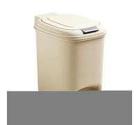 1 x Step Garbage Can - Pop-Up Lid Rettangolare Step Garbage Can | Slim Trash Bin With Pedal | Rettangolare Steps Cans | Spazio-Saving Waste Container per bagno, Compact Kitchen, Ofice & Narrow Corners