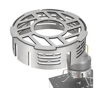 1 x Stove Wind Shield - Windscreen for Camp Stoves | 10 x 3,5 cm Outdoor Stove Windshield Ring | Convenient to Carry Stable Stainless Steel Picnic Cooker Windshield Board for Camping and Adventures