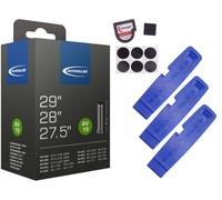 1 x tubo bicicletta Schwalbe 55-622 (28 x 2,15) AV 40 mm Schrader + accessori