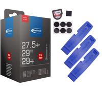 1 x tubo bicicletta Schwalbe 57-622 (29 x 2,25) SV 40 mm Sclaverand + SET