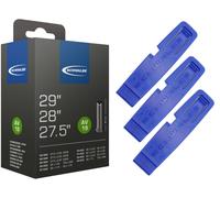 1 x tubo bicicletta Schwalbe 62-622 (29 x 2,40) AV 40 mm Schrader + sollevato...