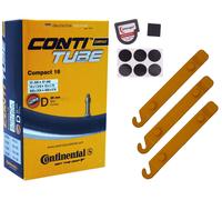 1 x tubo Continental 47-305 (16 x 1,75) DV 26 mm valvola Dunlop + sollevatore...