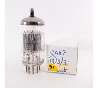 1 x tubo da miniwatt 12AX7 / ECC83. PROD BRASILIANO anni '60. DIMPLED GETTER....