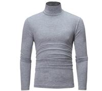 1 X Uomo Invernale Termico Collo Alto T Maglia Manica Lunga Elastico Maglioncino