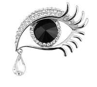 1 x Vintage Crystal Angel 's Tears Spilla Pin Donne Corpetto Collana Risvolto Badge Gioielli Sciarpe Scialle Clip Lady Gioielli Borsa Ornamento Uomini Regalo